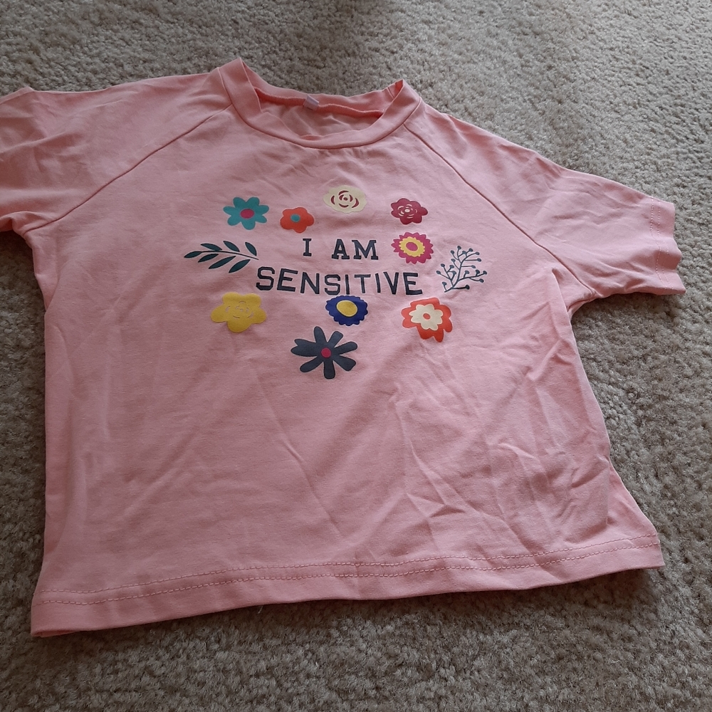 "I am sensitive" crop top